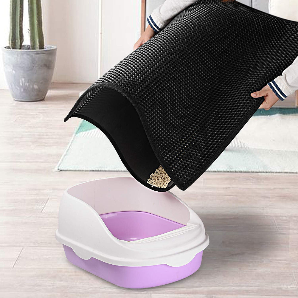 Waterproof Double Layer Cat Litter Mat Non-Slip Scratch Pad