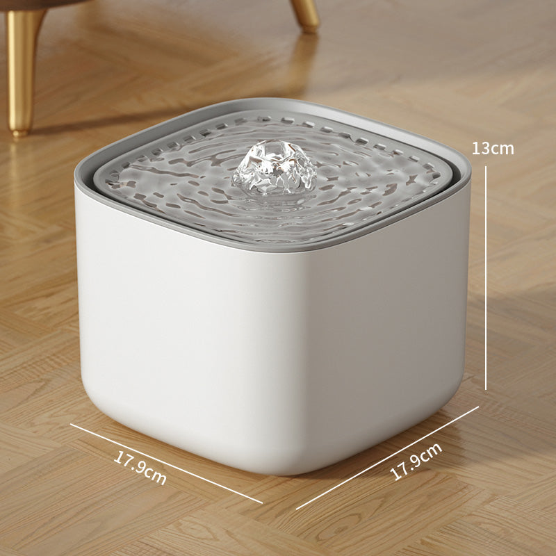 USB Electric Mute 3L Auto-Recirculating Cat Water Fountain with Auto Recirculation