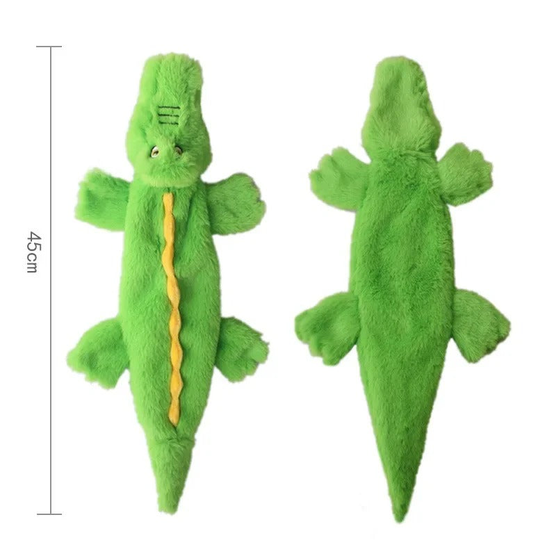 Stuffingless Plush Squeaky Dog Chew Toy Pet Squeak Toy